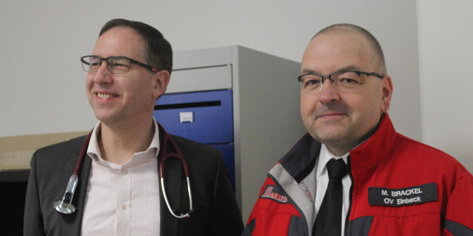 Dr. Kroll und Michael Brackel