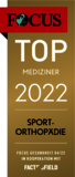 FOKUS Siegel Top Mediziner 2022 Sportorthopädie
