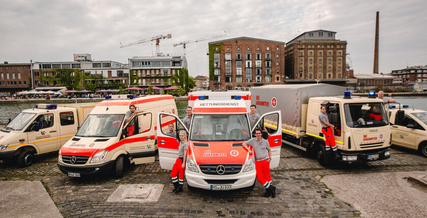 Unsere ehrenamtlichen Helferinnen und Helfer am Hafen von Münster