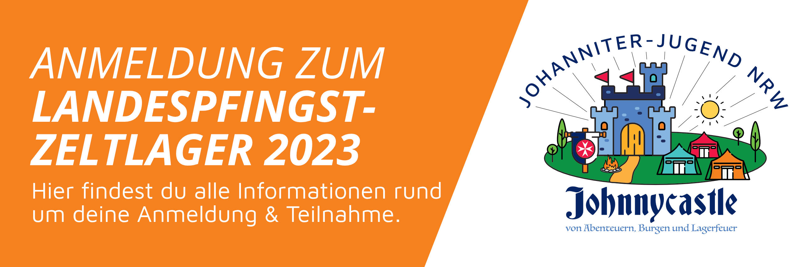 ANMELDUNG ZUM LANDESPFINGST-ZELTLAGER 2023. Hier findest du alle Informationen rund um deine Anmeldung & Teilnahme.