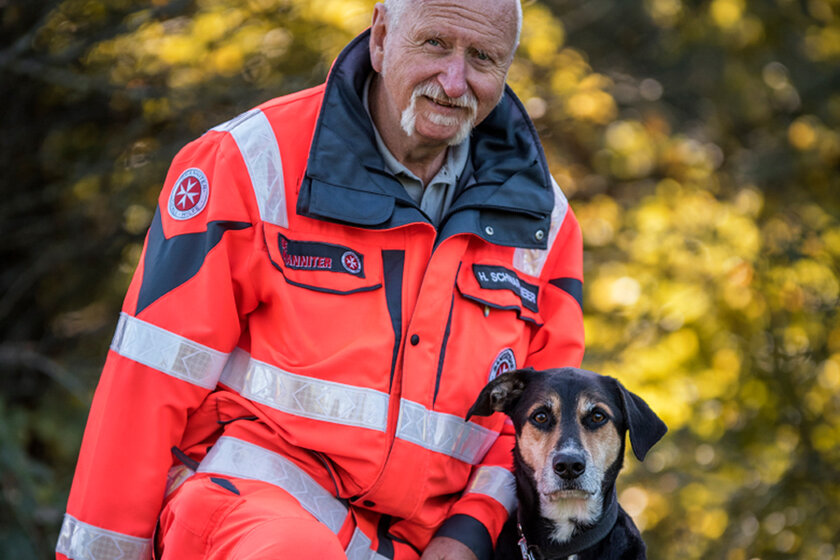 Hermann & Anton von der Johanniter-Rettungshundestaffel Baden-Karlsruhe