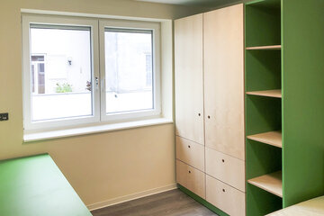 Grünes Zimmer im Wohnhaus für Kinder und Jugendliche