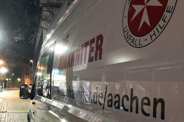Am größten Kältehilfe-Standort Aachen ist ein mobiler Kältebus im Einsatz, um die über 100 Gäste am Abend versorgen zu können.