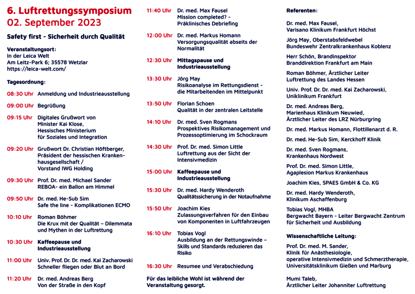 Programm Symposium 2023